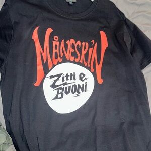 Black Måneskin Graphic T-Shirt